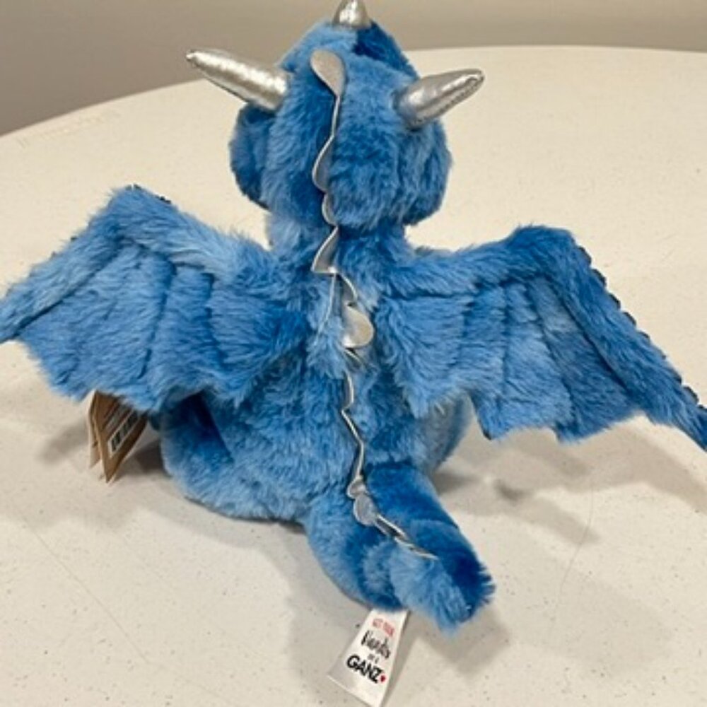 Get your hands on a Ganz DAPPER DYNAMIC DRAGON Blue Plush Stuffed Animal NWT - Picture 4 of 8